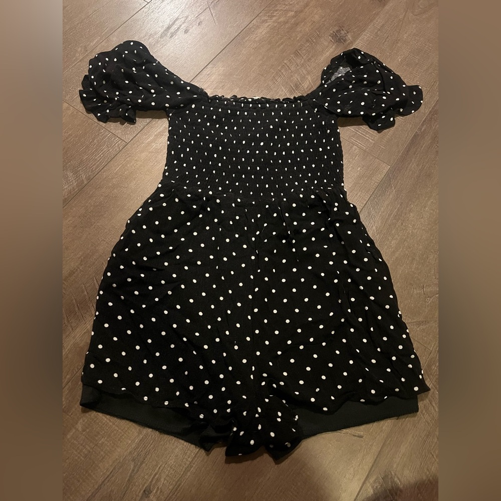 Francesca’s Polka Dot Romper size small